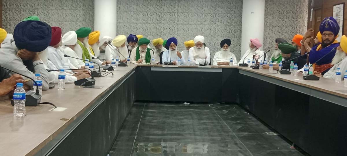 ਕਿਸਾਨ ਜੱਥੇਬੰਦੀਆਂ ਅਤੇ ਕੌਮੀ ਇਨਸਾਫ ਮੋਰਚੇ ਨੇ ਕੀਤੀ ਸਾਂਝੀ ਮੀਟਿੰਗ।